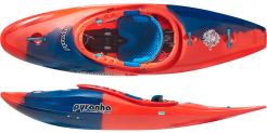 Pyranha Firecracker Half Slice kayak in Rosella Red