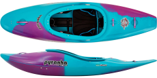 Pyranha Firecracker Half Slice kayak in Cotinga Blue