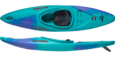 The Pyranha Ion XS junior crossover kayak in Purple Mint