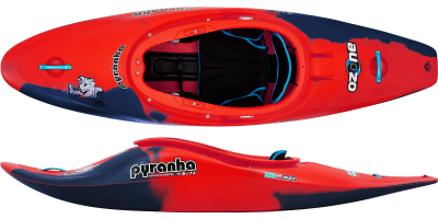Pyranha Ozone Full Slice kayak in Rosella Red