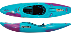 The Pyranha Scorch white water kayak in Cotinga Blue
