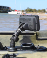Railblaza R-Lock Hook2 Mount being used on a fishing kayak