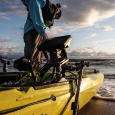 Fish finder mounted ona  kayak using the Railblaza R-Lock S
