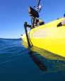 Railblaza Transducer Arm XL fitted to a kayak