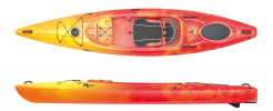 Riot Bayside 12 LV - Sunset A Large Cockpit Touring Kayak 