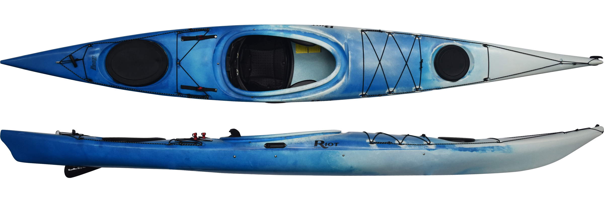 Riot Edge 15 With Skeg touring kayak and light expedition kayak