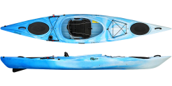 The Riot Enduro 13 kayak in the Blue/White colour