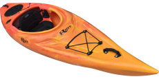 The sleek touring profile on the Riot Quest 10 kayak