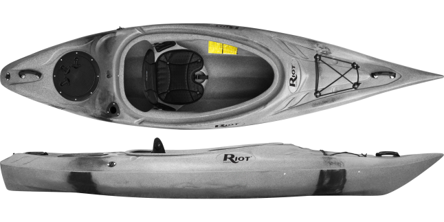 Greyscale touring kayak from Riot Kayaks
