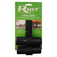 Riot Quick Loops, easy mounting bow and stern tiedown points for securing canoes and kayaks to your vehicles roof rack