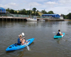 Exploring on the water with the Feelfree Roamer 1 Sit On Top Kayak