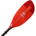 Werner Shuna touring kayak paddle, red glass blades on carbon shaft