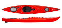 dagger stratos 12.5 e kayak in red