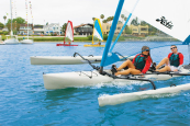 Tandem kayaking on the Hobie Tandem Island