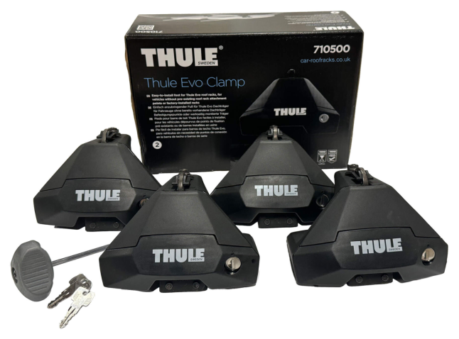 Thule 7105 Evo Clamp Footpack Kit For Thule Roofacks On A Normal Vehicle Roof 