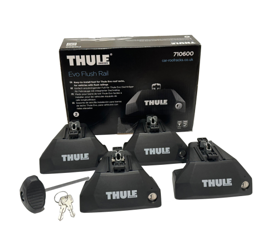 Thule 7106 Evo Flush Rails Roof Rack Foot Pack 