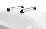 Thule Clamp style Roof Rack fitted to a car