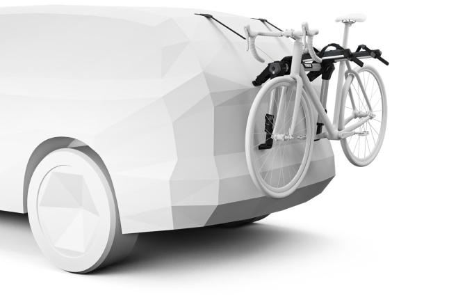 The OutWay Hanging 2 Boot Mounted Bike Carrier from Thule