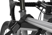 The Thule OutWay Hanging uses secure bike frame straps