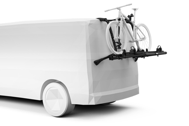 Thule WanderWay 2 on VW T6 Tailgate