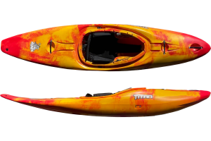 The Titan Nymph half slice white water kayak