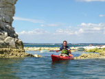 Kayaking on the South Coast on a Perception Triumph 13 Comfort sit on top kayak