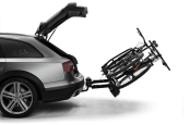 Thule VeloSpace XT 2 Tilt Function With Bikes Mounted 