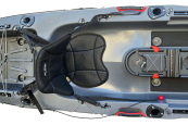 The seating area on the Vibe Hydra 130 fishing kayak