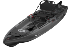 The Vibe Makana 100Fishing kayak shown in the Raven colour
