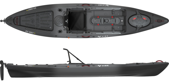 The Vibe Sea Ghost 130 in the Raven colour