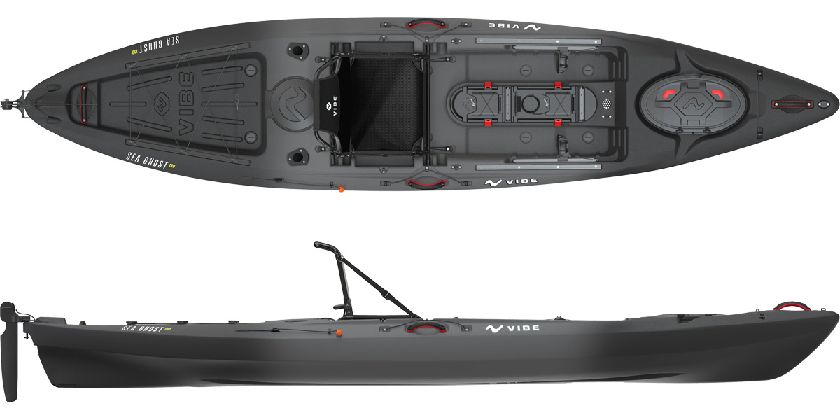 The Vibe Sea Ghost 130 in the Raven colour