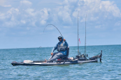 The Vibe Shearwater is ideal for open water kayak fishing