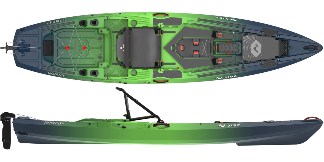 green vibe shearwater 125 with optional pedal drive not fitted