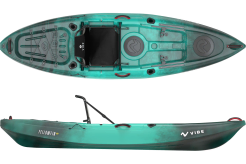 The Vibe Kayaks Yellowfin 100 in the Caribbean Blue colour