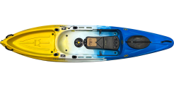 The Profish GT from Viking Kayaks, shown in the Blue/White/Yellow colour