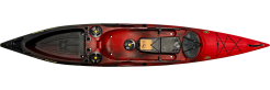 The Profish Reload from Viking Kayaks, shown in the Red/Black colour
