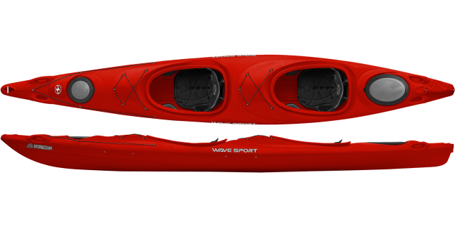 Wave Sport Horizon tandem kayak in Red colour