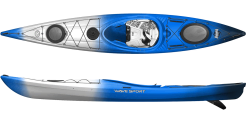 The Wave Sport Hydra 125 kayak shown in the Black Ice colour option