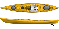 The Wave Sport Hydra 125 kayak shown in the Cyber Yellow colour option