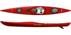 black and red 14.5 ft sea kayak form wave sport UK
