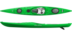 green low volume lime touring kayak from uk based wave sport kayaks