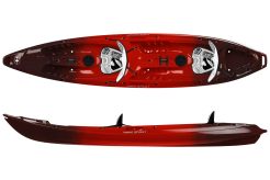 Wavesport Scooter XT Tandem Kayak in the Cherry Bomb colour