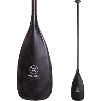 Black carbon werner canoe paddle with foam core
