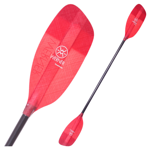 red werner powerhouse white water kayak paddle