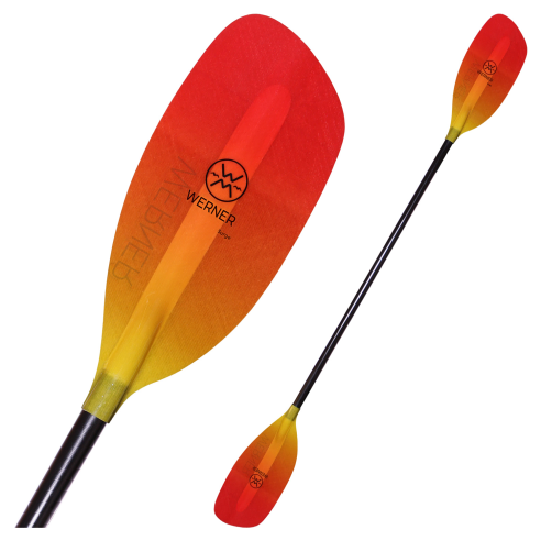 Werner Surge whitewater paddle glass blades